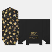 100th Birthday Gold Stars Thank You Geschenkschachtel (Ungefaltet)