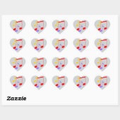 100th Birthday Music Notes  Heart Sticker (Blatt)