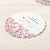 100th Birthday Pink Carnation January Birth Flower Untersetzer (angewinkelt)