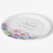 100th Birthday September Birth Month Flower Pappteller (Schrägansicht)