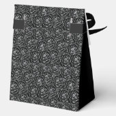 100th Birthday Silver Glitter Roses Thank You  Geschenkschachtel (Rückseite)