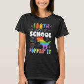 100th Day And Still Poppin 100 Days Of School Boys T-Shirt (Vorderseite)