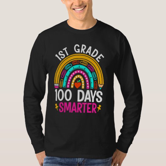 100th Day Of 1st Grade Teacher Kids 100 Days Smart T-Shirt (Vorderseite)