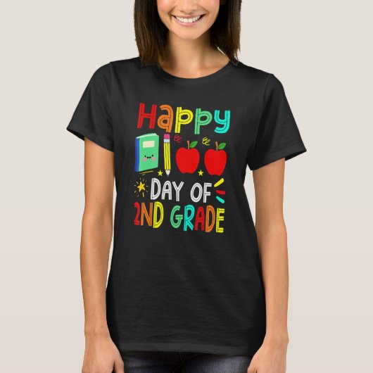 100th Day Of 2nd Grade Teachers Costume 100 Days S T-Shirt (Vorderseite)