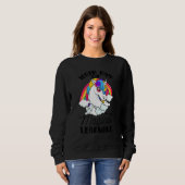100th Day Of Magical Learning Cute Unicorn Teacher Sweatshirt (Vorne ganz)