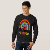 100th Day Of Preschool Teacher 100 Days Smarter Ra Sweatshirt (Vorne ganz)