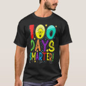100th Day Of School 100 Days Smarter Teacher Stude T-Shirt (Vorderseite)