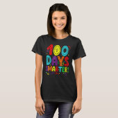 100th Day Of School 100 Days Smarter Teacher Stude T-Shirt (Vorne ganz)