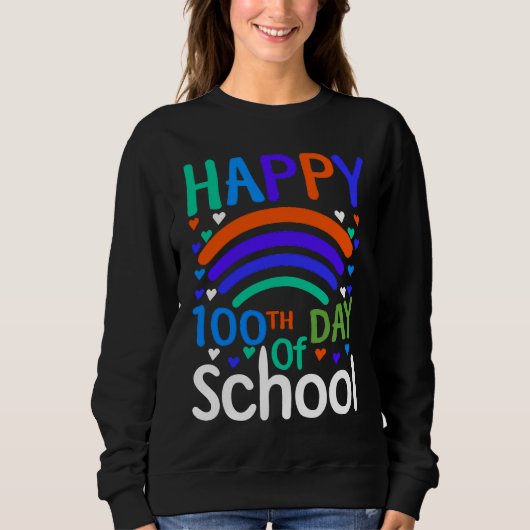 100th Day Of School 100 Days Teacher Students Boys Sweatshirt (Vorderseite)