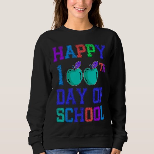 100th Day Of School 100 Days Teacher Students Boys Sweatshirt (Vorderseite)
