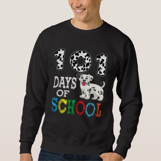 100th Day Of School 101 Days Smarter 100 for Boys  Sweatshirt (Vorderseite)