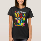 100th Day Of School 1st First Grade Teacher Studen T-Shirt (Vorderseite)