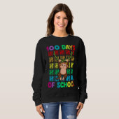 100th Day Of School Animal Monkey Happy 100th Day Sweatshirt (Vorne ganz)