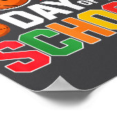 100th Day Of School Basketball - Kids 100 Days Of  Poster (Ecke)