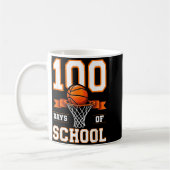 100th Day Of School Basketball Kids 100 Days Of Sc Kaffeetasse (Links)