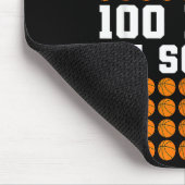 100th Day Of School Basketball Kids 100 Days Of Sc Mousepad (Ecke)