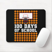 100th Day Of School Basketball Kids 100 Days Of Sc Mousepad (Mit Mouse)