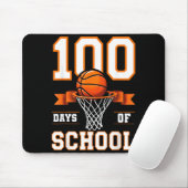 100th Day Of School Basketball Kids 100 Days Of Sc Mousepad (Mit Mouse)