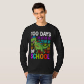 100th Day of School Boys Kids Dino 100 Days Dinosa T-Shirt (Vorne ganz)
