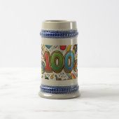 100th Day of School Colorful Celebration Design –  Bierglas (Mittel)