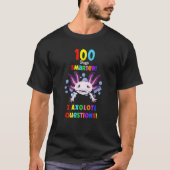 100th Day Of School First 100 Days Smarter Axolotl T-Shirt (Vorderseite)