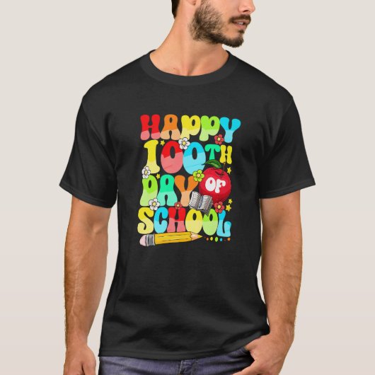 100th Day of School for Teachers Kids 100 Days Sm T-Shirt (Vorderseite)