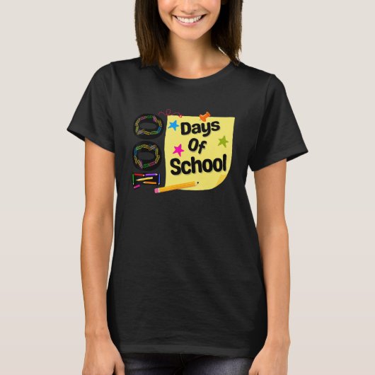 100th Day Of School For Teachers Kids Child Happy T-Shirt (Vorderseite)