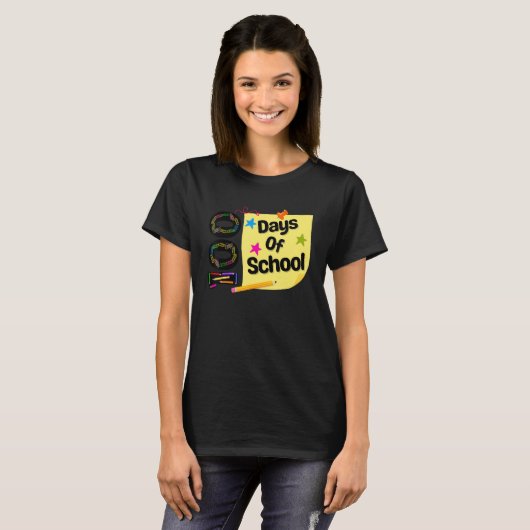 100th Day Of School For Teachers Kids Child Happy T-Shirt (Vorne ganz)
