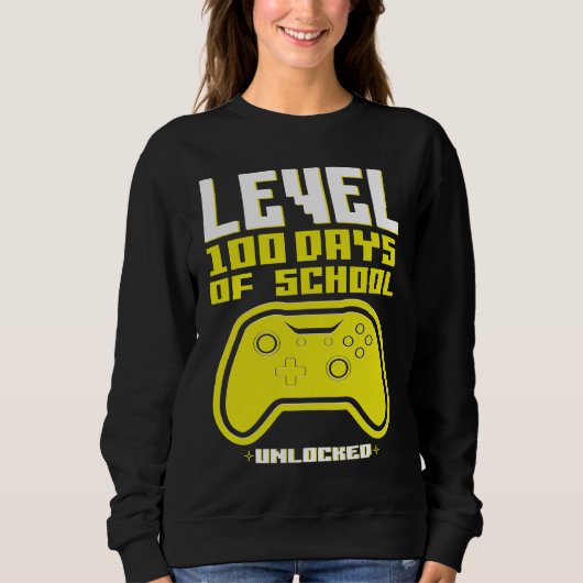 100th Day of School Girls Boys Kids 100 Days of Sc Sweatshirt (Vorderseite)