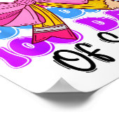 100th Day Of School Girls Coquette Bow Teachers Ki Poster (Ecke)