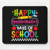 100th Day Of School Happy 100 Days Math Equation T Mousepad (Vorne)
