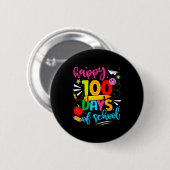 100th Day Of School Happy 100 Days Teachers Boy Gi Button (Vorne & Hinten)