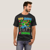 100th Day of School Monster Truck Dinosaur Fun T-Shirt (Vorne ganz)