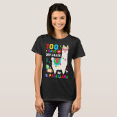 100th Day of School No Prob Llama 100 Days Of 3rd T-Shirt (Vorne ganz)
