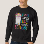 100th day of School No Prob Llama 100 Days Of Kind Sweatshirt (Vorderseite)