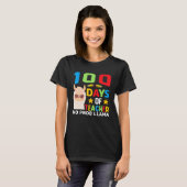 100th day of school No Prob Llama 100 days Smarter T-Shirt (Vorne ganz)