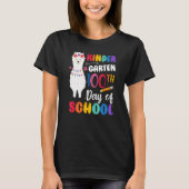 100th Day Of School No Prob Llama 100th Day Kinder T-Shirt (Vorderseite)
