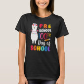 100th Day Of School No Prob Llama 100th Day Presch T-Shirt (Vorderseite)