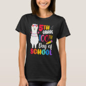 100th day of school No Prob Llama Happy 100th day T-Shirt (Vorderseite)