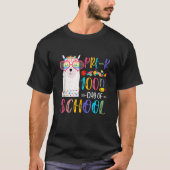 100th Day Of School No Prob Llama Teacher 100 Days T-Shirt (Vorderseite)