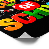 100th Day Of School Shirt For Teachers Kids Happy  Poster (Ecke)