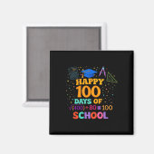 100th Day Of School Teacher 100 Days Math Formula  Magnet (Vorderseite/Rückseite)