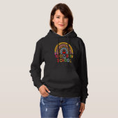 100th Day Of School Teacher 100 Days Smarter Boho Hoodie (Vorne ganz)