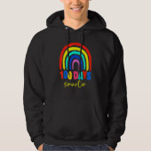 100th Day Of School Teacher 100 Days Smarter Boho Hoodie (Vorderseite)
