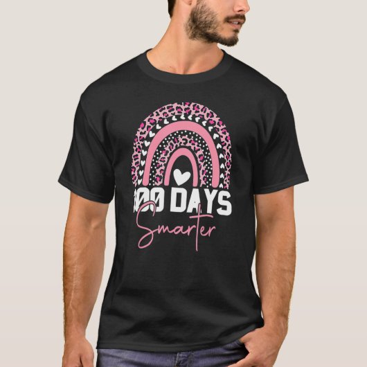 100th Day Of School Teacher 100 Days Smarter Boho  T-Shirt (Vorderseite)