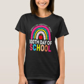 100th Day Of School Teacher 100 Days Smarter Leopa T-Shirt (Vorderseite)