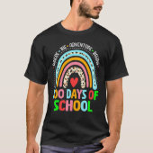 100th Day Of School Teacher 100 Days Smarter Leopa T-Shirt (Vorderseite)