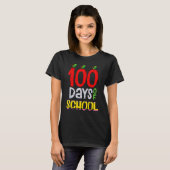 100th Day Of School Teacher 100 Days Smarter Rainb T-Shirt (Vorne ganz)