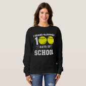 100th Day of School Teacher Coach Kids Child 100 D Sweatshirt (Vorne ganz)