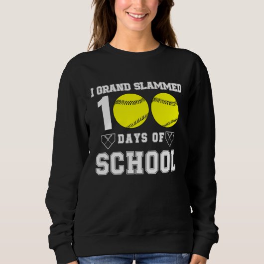 100th Day of School Teacher Coach Kids Child 100 D Sweatshirt (Vorderseite)